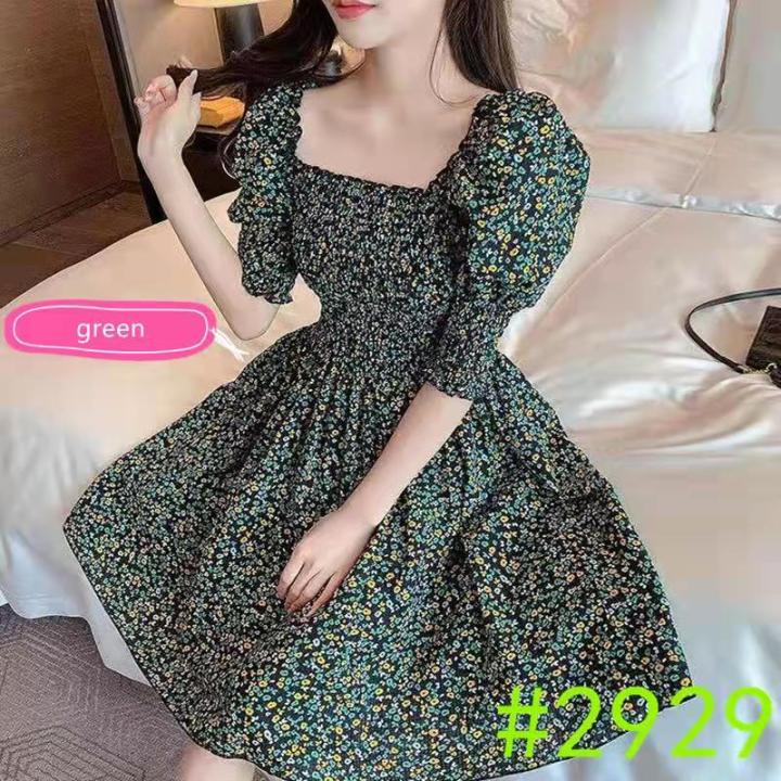 Korean fashion model casual elegant classy formal floral dress for ...