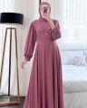 NEW Vika Dress Mutiara Ceruty Full Furing Terbaru 2022 Gamis Kondangan Mewah Modern Promo Cod Ori. 