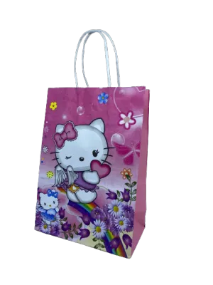【ShopWithJoy】Cartoon Paper Bag | Kids Gift Paper Bag | Birthday Goodie Bag | Party Favor Bag | Candy Treat Bag