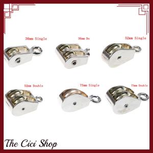 [The Cici Shop] 36 52 75mm Metal sheave zinc alloy pulley mini single double pulley for diy