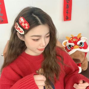 DAWEIF Cute Bangs Hairpin Sweet Red Red Hair Clip Fashion Hair Pin Children Gift