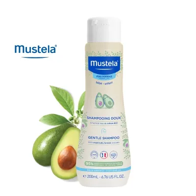 MUSTELA Gentle Shampoo With Organically Farmed Avocado for Normal Skin 200ml