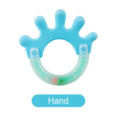 Baby Teethers Baby infant Teether NON-TOXIC PP+Silicone Food Grade Silicone Soft Teether Molar Stick(BPA free) With Seperate Packing Box