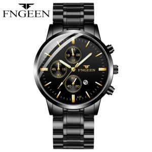 FNGEEN 5128 Jam Tangan Pria Anti Air Original 100% Keren Buat Gaya Tali Pasir Quartz Cowok Watch