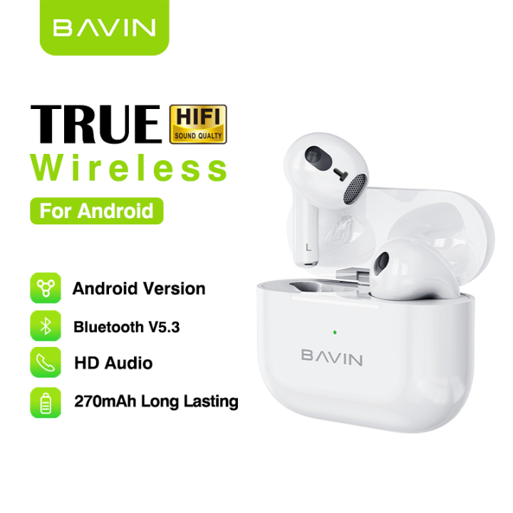 Bavin BA34 TWS Bluetooth Earphones Sports Wireless Earbuds HIFI Stereo  Sound for Android Phones Lazada PH