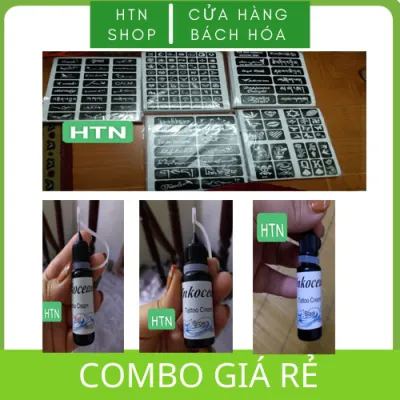 Mực henna in vẽ săm tạm thời 15 ngày nhiiều màu (khách lưu ý kích từng phân loại xem giá)