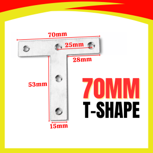 (10 PCS) Corner Brace Angle Bracket L-Shape/ T-Shape Stainless Steel Flat Mending Plate Premier Hardware