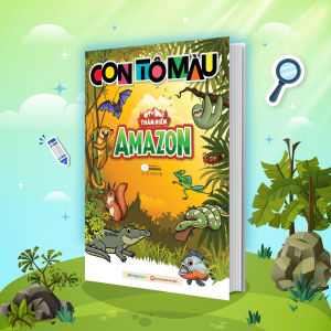 Sách Con tô màu: Thám hiểm Amazon - Megabook