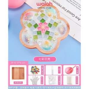 DIY Creative Handmade Coaster DIY Make Your Own Mosaic Coaster Childrens Handicrafts Birthday  Gift