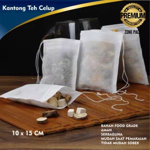[100PCS]Kantong Teh Celup 10x15 CM | Tea Bag | Kantong Teh Celup Serbaguna