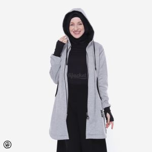 ⭐ BELI 1 GRATIS 2 SOUVENIR ⭐ JAKET HIJACKET ELEKTRA BROWN Jaket Hijab Dengan Finger Handshock HIJACKET MUSLIMAH  - HOODIE JAKET MUSIM DINGIN
