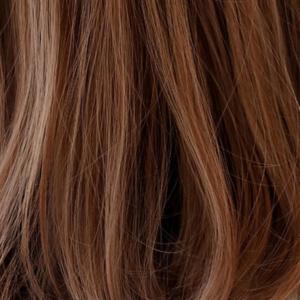 TSE Wig female long curly hair elegant wavy curly wigs natural full head cover Korean Style With air bangs medium length hair natural fashion realistic C-0310 50CM