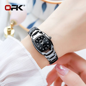 OPK Jam Tangan Wanita Anti Air Original Rantai Stainless Steel Anti Karat Luxury Square Watch Women