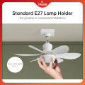 Thunlit Ceiling Fan with Light E27 Remote Control Flower-sharped 16.5 Inch 30W Dimmable Celling Fan Light. 