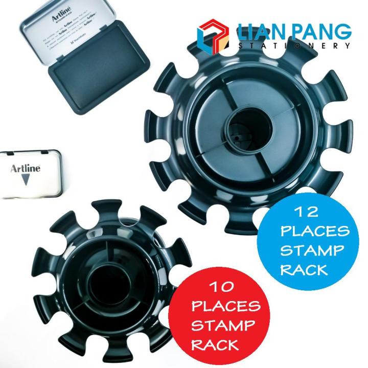 What Is Stamp Racking Rubber Stamp Rack 12 Places & 10 Places | Lazada