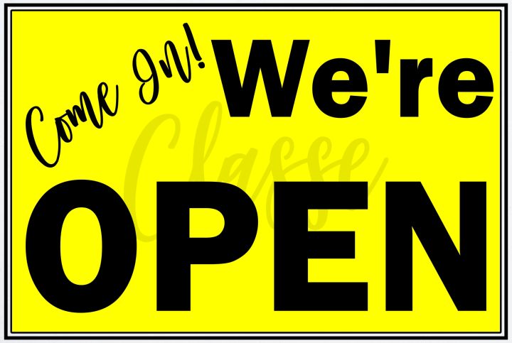 LAMINATED WARNING SIGNAGES A4 SIZE 180GSM PAPER Open/Close | Lazada PH