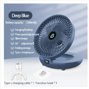 XIAOMl Adjustable Mini Fan Kipas Small Cooling Handy Desk Office Table Battery USB Rechargeable Portable Picnic Fan Camping 8“ big fan 10000mAh chargable Fan Compact wall mini fan 3 levels foldable wall mount USB table fan