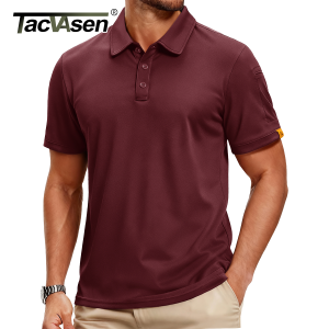 TACVASEN Áo sơ mi Polo nam ngắn tay Golf có cổ Độ ẩm thấm hút Hiệu suất thể thao Giản dị UPF 50 + Polo Nhẹ 2026