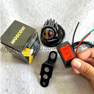 LAMPU HEADLAMP LAMPU TEMBAK SOROT FOGLAMP MINI D1 2 LASER GUN LAMPU D1 2 SINGLE HIGH LOW 2 WARNA + SAKLAR ON ON OFF SERBAGUNA SAKELAR 3 MODE + BREKET LAMPU DI SPION DUDUKAN LAMPU TEMBAK CNC TEBAL BRECKET BRACKET SPION ORIGINAL MOSCOW UNIVERSAL MOTOR