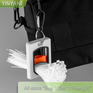 [COD] CHENJ KITCHEN Square Cable Tie Organizer Fluorescent Portable Storage Cable Tie Holder Stable Fluorescent Organizer