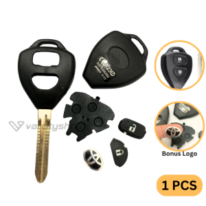 Casing Kunci Remote 2 Tombol Mobil Toyota YarisInnovaFortunerVios