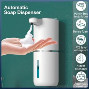 Smart 3 Level Adjustable Automatic Liquid Soap Dispenser Touchless Hand Soap Dispenser USB Rechargeabled Soap Dispenser Wall