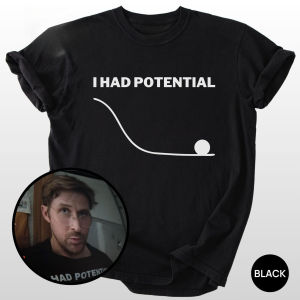 [Local Stock] HBESTY  Dr Graces I Had Potential Shirt Project Hail Mary Tshirt Jazz Hands Funny Science Gift  Teacher Shirts Cotton Tops Men Clothing