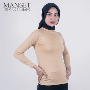 Manset Baju Dalaman Soft Spandex Polos Inner Wanita Muslim COD - GSU