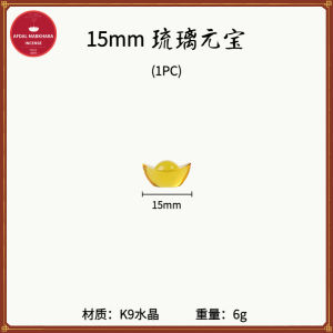 Feng shui crystal ingots glass ingots lucky charms for a prosperous business Golden Lucky Ingot