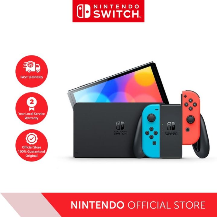 Nintendo Official Store] Nintendo Switch OLED Model Neon Blue