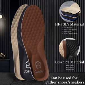 GOOTRADES ง่ายๆ พื้นรองเท้าหนัง สีน้ำตาลสีน้ำตาลเข้ม ระบายอากาศได้ระบายอากาศ รองเท้าผ้าใบแผ่นรองเท้าผู้ชาย ตัดได้ตัดได้ ดูดซับเหงื่อ พื้นรองเท้ารองเท้าหนัง สำหรับผู้ชาย
