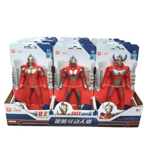 2025 New Ultraman UltraSeven Taro Jack Zoffy Ace Height 16cm Joint Movable Strap Cape Boy Doll Toy Gift