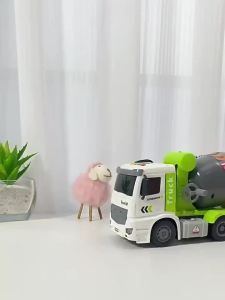 Large Cementing Truck Mixer Truck Toy Boys and Girls Children Oversized Concrete Engineering Tanker Crane Simulation Model ♢X1123