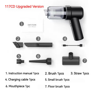 4 In 1 Handheld Vacuum Cleaner And Blower Type-C Rechargeable Cordless Vacuum Small Vacuum Cleaner Portable Wet And Dry