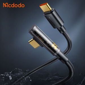 MCDODO CA-3400/3401 |  100W Type-C to Type-C 90 Degree Transparent Data Cable