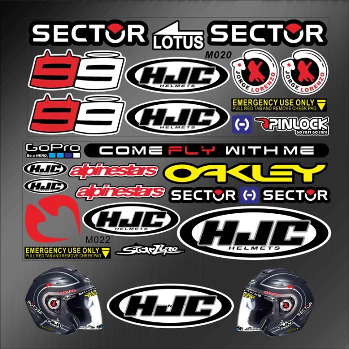 Hjc 2024 helmet decals