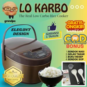 COD ORIGINAL Lo Karbo Rice Cooker Rice Cooker Kesehatan Rendah Kalori Rendah Gula Anti Diabetes Penanak Nasi Hemat Listrik