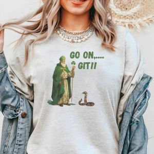[Local Stock] HBESTY  Funny St Patrick Shirt Irish Men Women T-Shirt St. Pattys Day Shirt Funny Catholic Saint Tee Lucky Shamrock Tshirts Cotton Tops