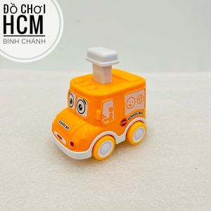 [CÓT NHẤN] Đồ chơi biệt đội xe ô tô cứu viện dành cho bé thích mô hình xe school bus xe cảnh sát xe cứu hoả HY703