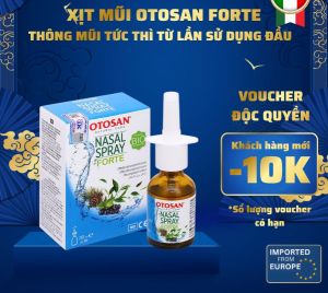 Xịt Mũi Otosan Nasal Spray Forte - Giảm Ngay Tắc Nghẹt Chảy Nước Mũi Phục Hồi Niêm Mạc - Lọ 30ml