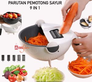 (BISA COD) PROMO PARUTAN SERBAGUNA / PARUTAN SAYURAN / PEMOTONG SAYUR / ALAT PEMOTONG SAYUR 9 IN 1
