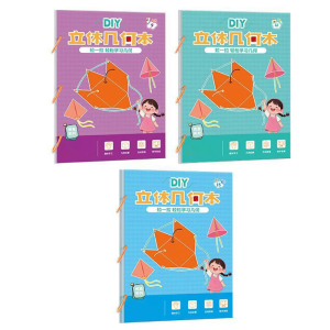 Creative 3D Geometry Paper Craft Set For Kids Interactive Math Learning Hands On Activity Educational Toy