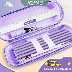 【N2HAO】 Sanrio กล่องดินสอ3D สีการ์ตูนสุดสร้างสรรค์ 1ชิ้นกล่องดินสอสำหรับนักเรียนกล่องเก็บเครื่องเขียนของใช้ของขวัญ