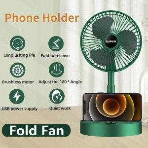 ✅100% Original Amazing Desk Electric Fan Small Folding Fan with USB Charging Rechargeable