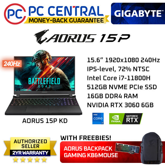 Gigabyte Aorus 15P KD Full HD IPS 240Hz Display Core i7