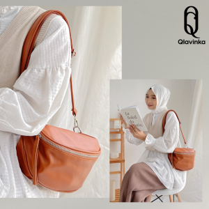 Qlavinka - Tas Selempang Wanita Sling Bag Boombag Bia