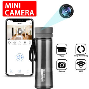 Hidden Camera Water Bottle Built-in Mini Camera 1080P HD Video Recorder WiFi Connection Monitoring CCTV Outdoor Home Cam