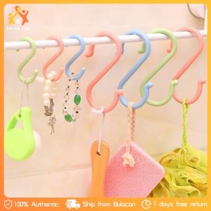 16PCS Plastic S-Shape Hooks Multi-purpose Hanging Rack Key Holder Clothes Hanger Organizer