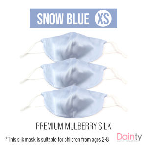 3x Premium Mulberry Silk Face Mask with Filter - Gold Breathable Reusable Comfortable Soft for Women Bridal Wedding Men | Dainty