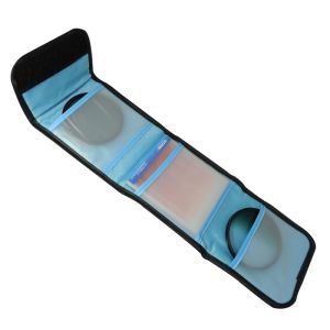 ZOMEI Tahan Air Tas Pockets 3/4/6/10 Black Filter Wallet Case for 40.5mm-82mm Cokin P filter Filter Case Lensa Kamera Sarung Tas Pouch Tempat Simpan Dompet UV CPL ND Bulat Foldable Lens Filter Bag Pouch Case